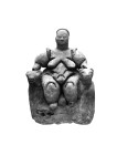 Seated Woman of Catal Huyuk. Turkey, 6,000 BCE. Photo (adapted) Roweromaniak/Wikimedia Commons.