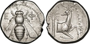 Coin from Ephesus. 4th Century B.C.E.